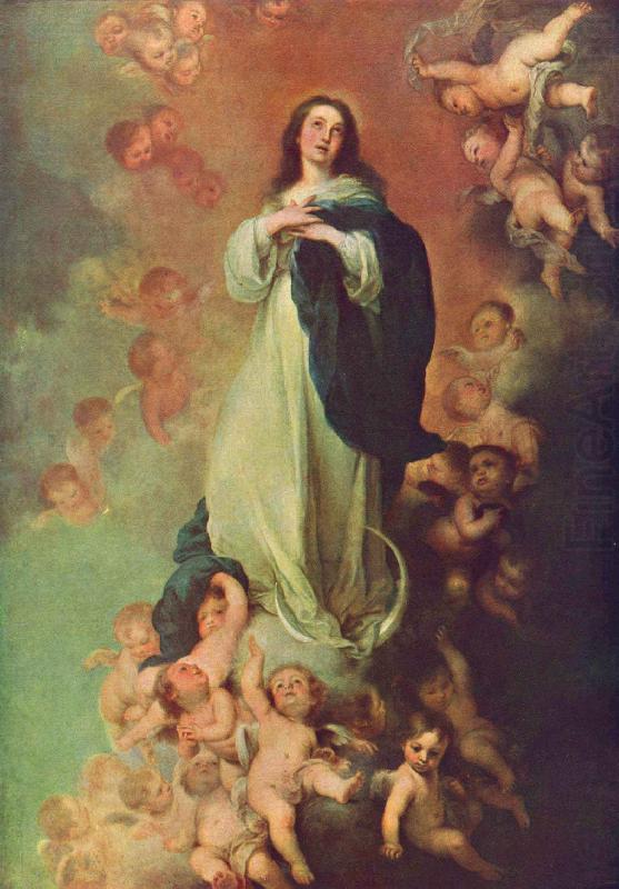 Bartolome Esteban Murillo Erscheinung der unbefleckten Maria china oil painting image